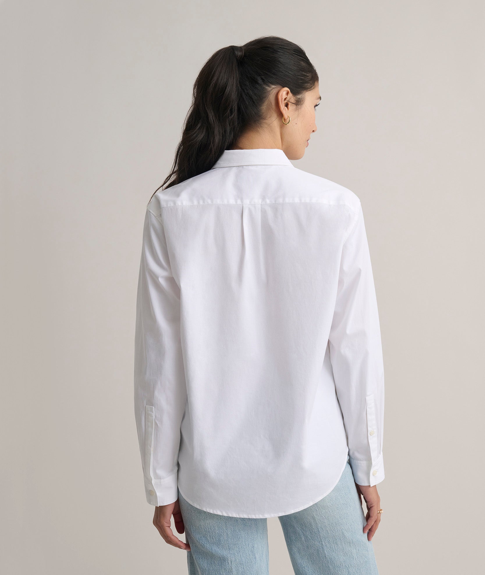 Stretch Cotton Relaxed Melanie Shirt