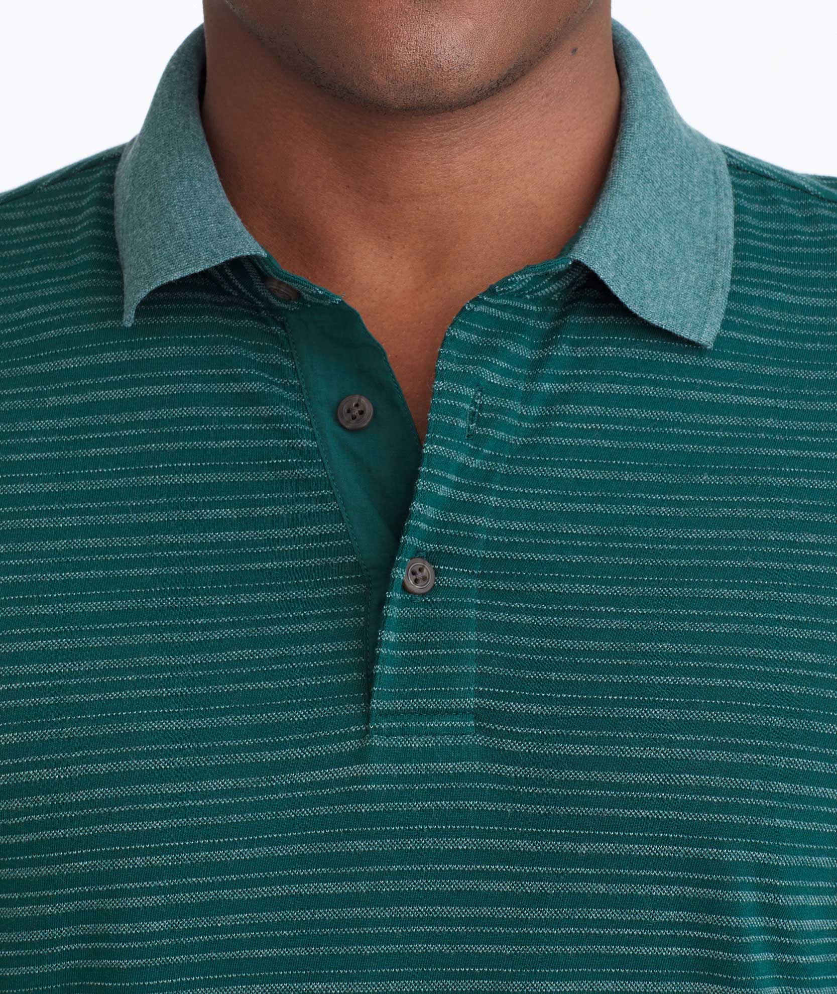 Striped Long-Sleeve Polo - FINAL SALE