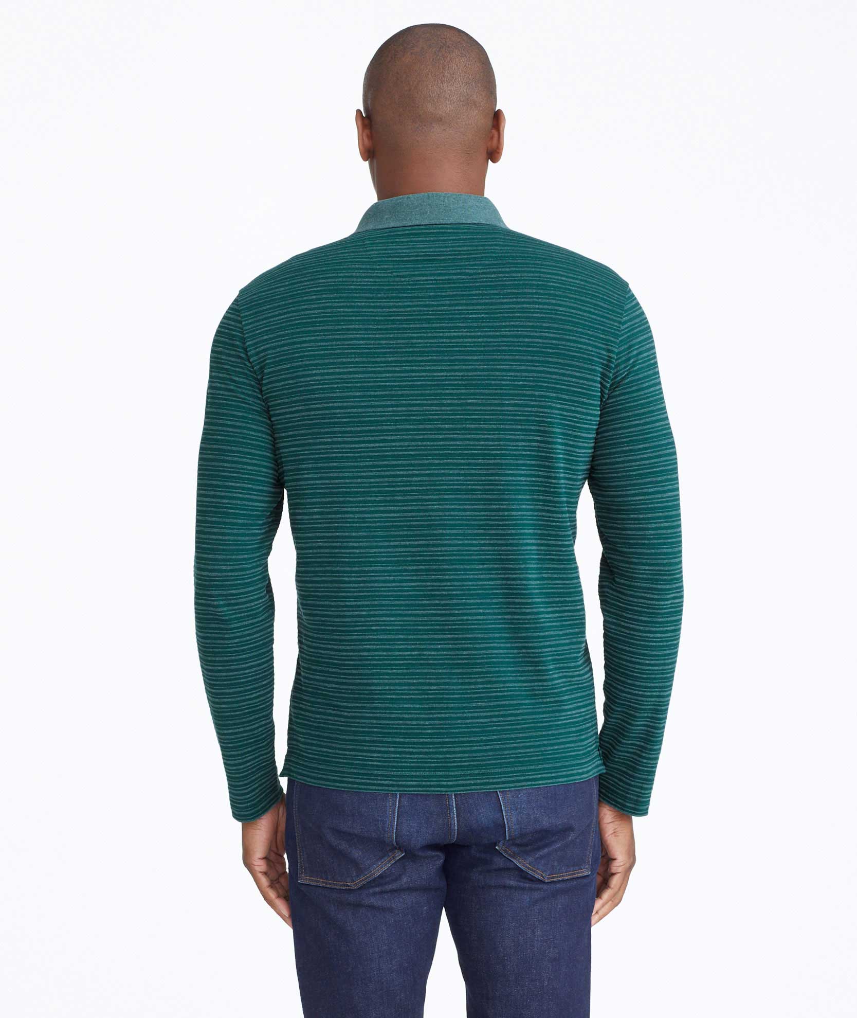 Striped Long-Sleeve Polo - FINAL SALE