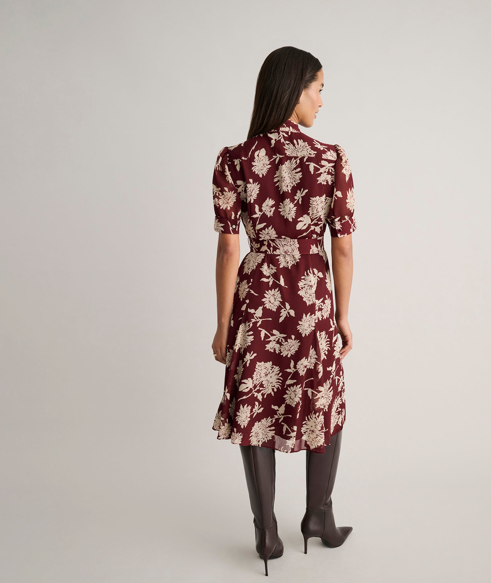 Floral Necktie Nadine Dress