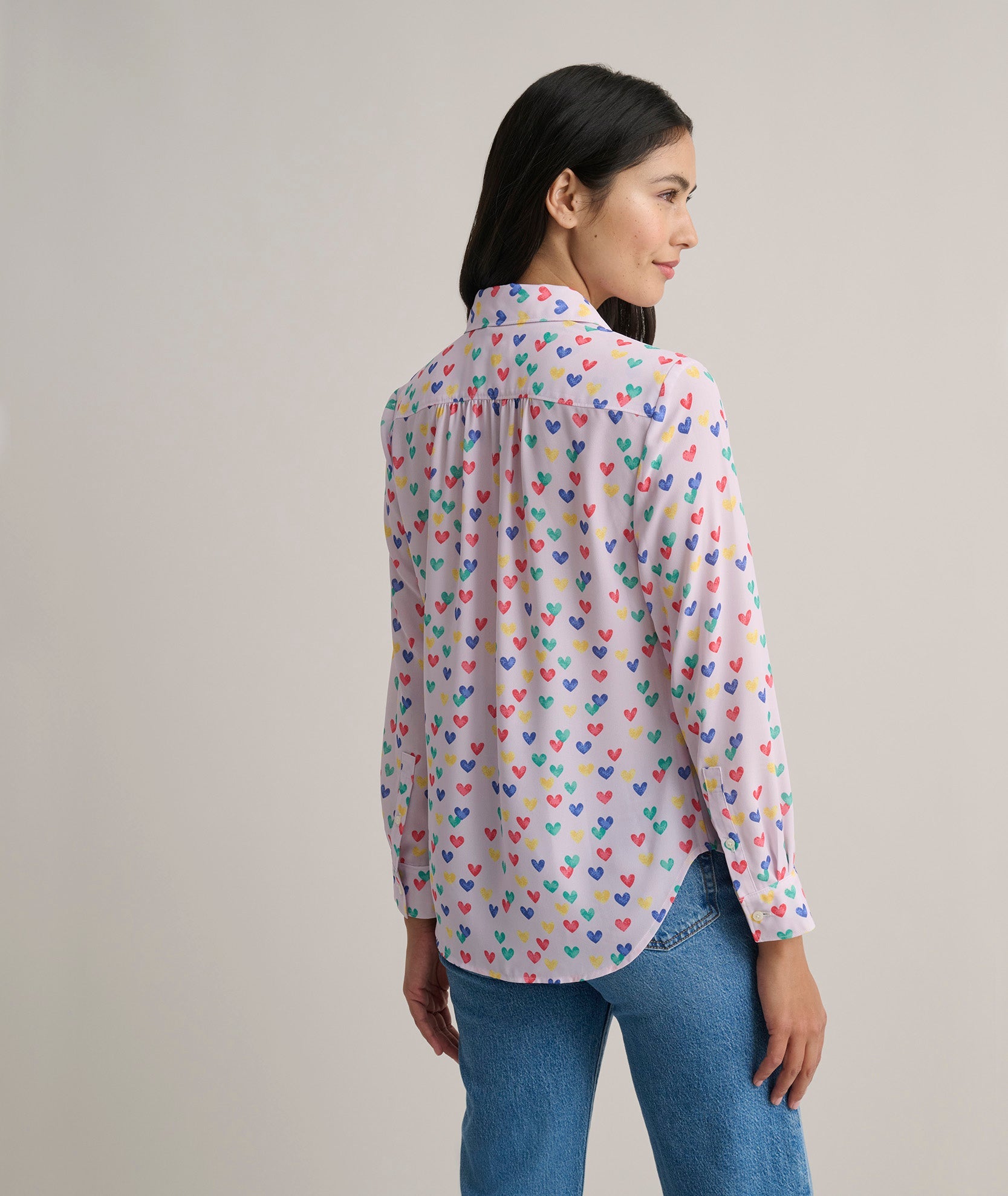 Printed Hearts Natalie Shirt