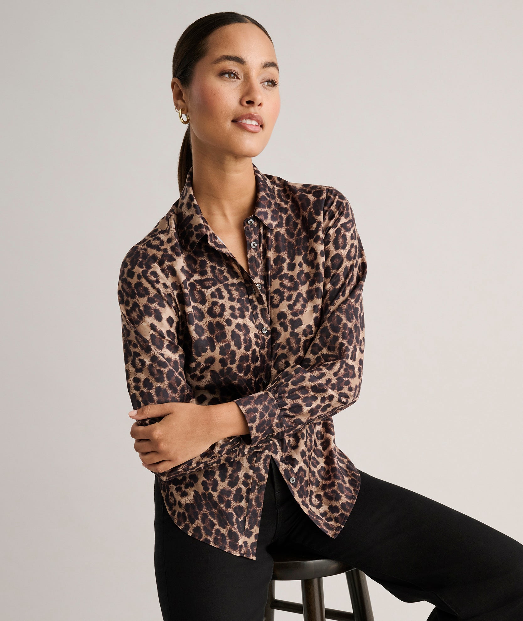 Leopard Print Odette Shirt