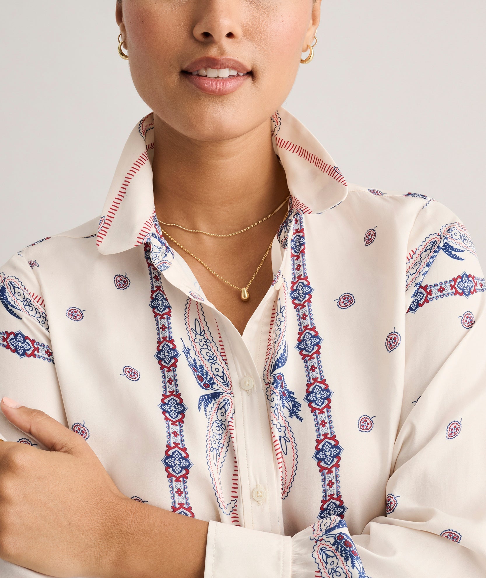 Bandana Print Odette Shirt