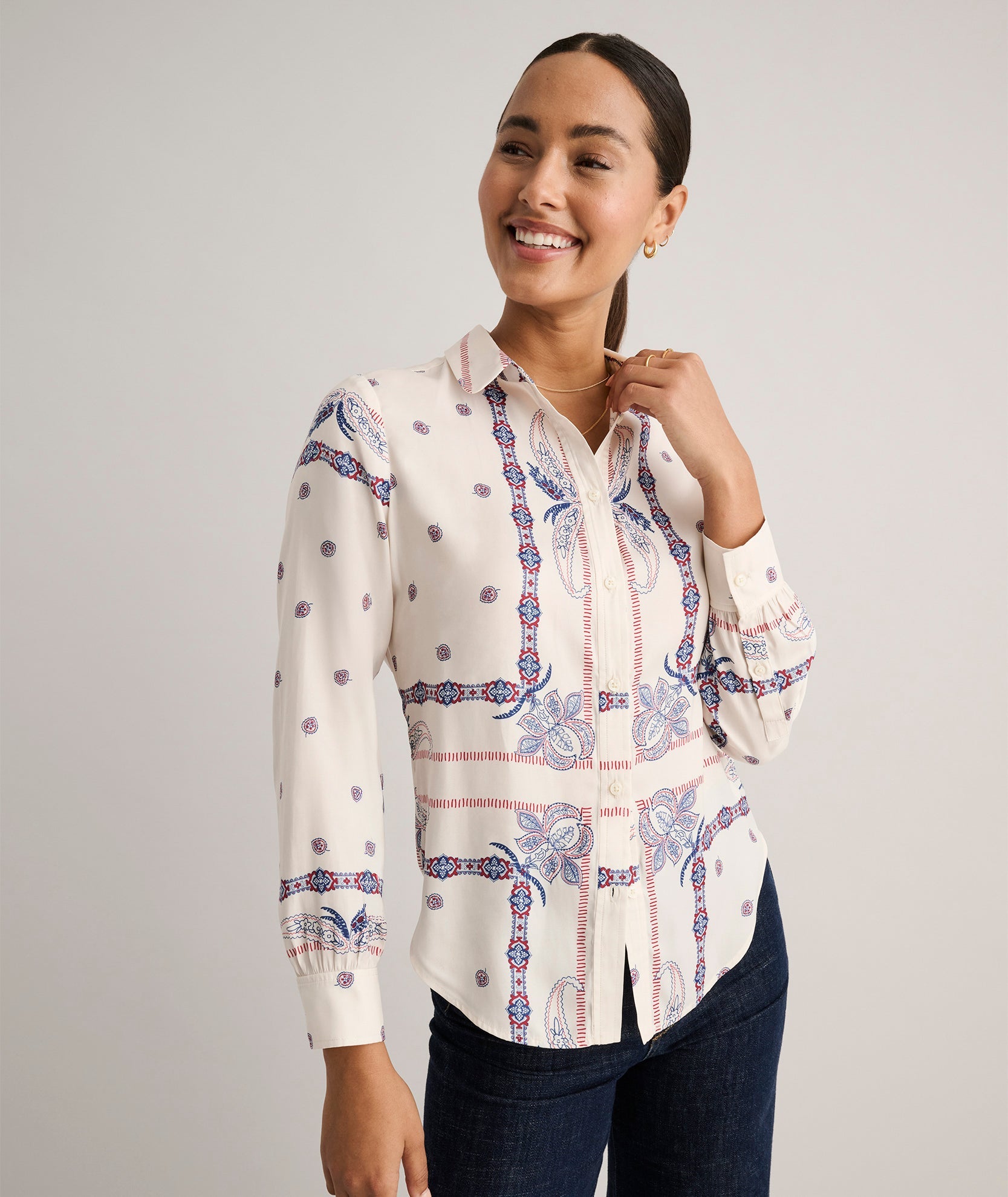 Bandana Print Odette Shirt