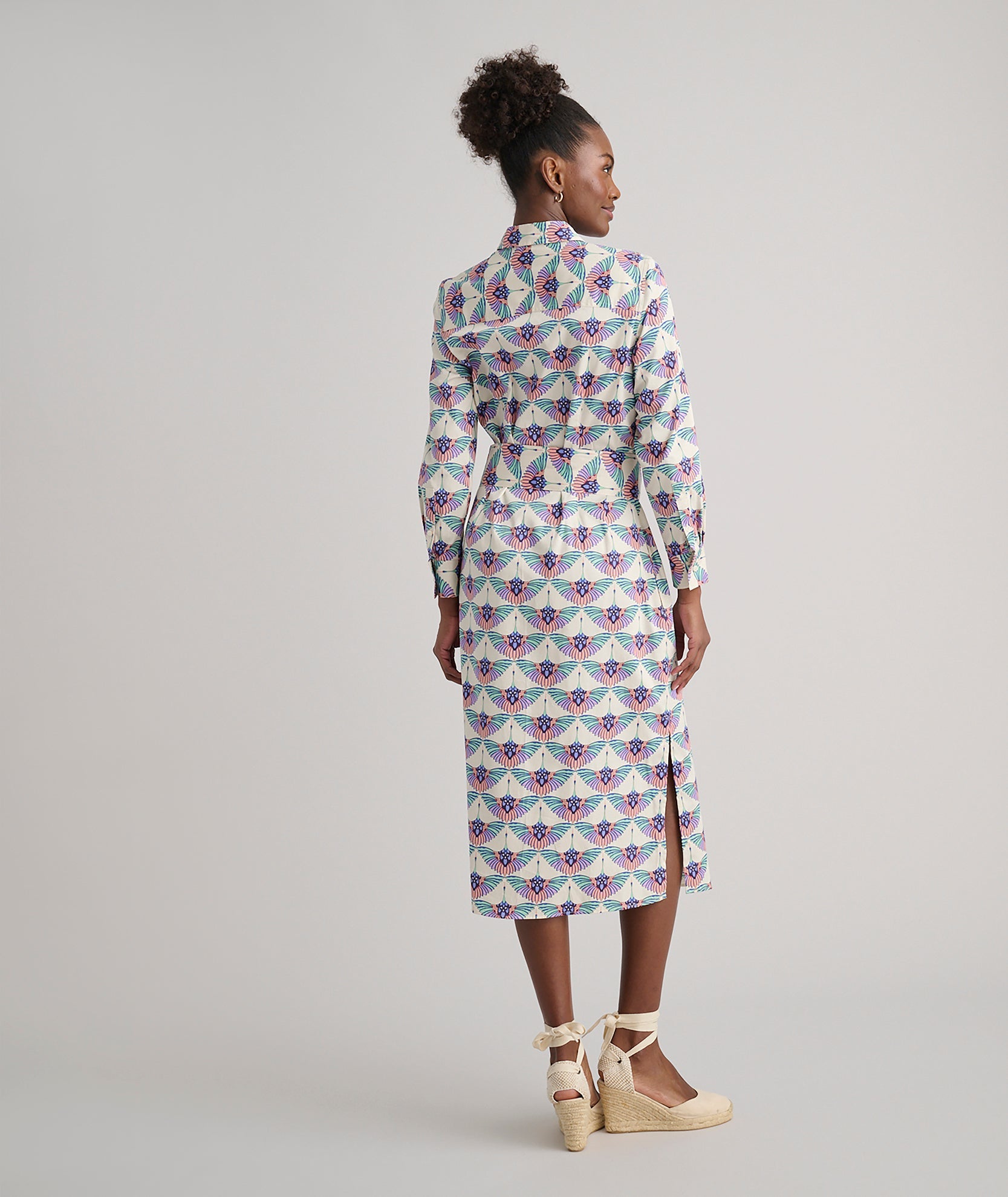 Stretch Cotton Midi Peyton Shirtdress