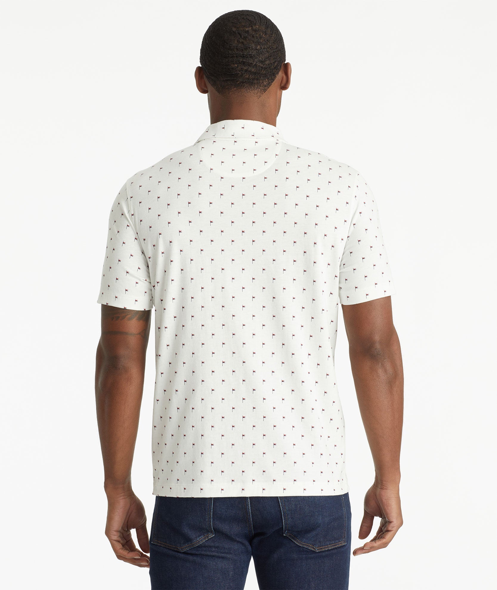 Patterned Performance Polo - FINAL SALE