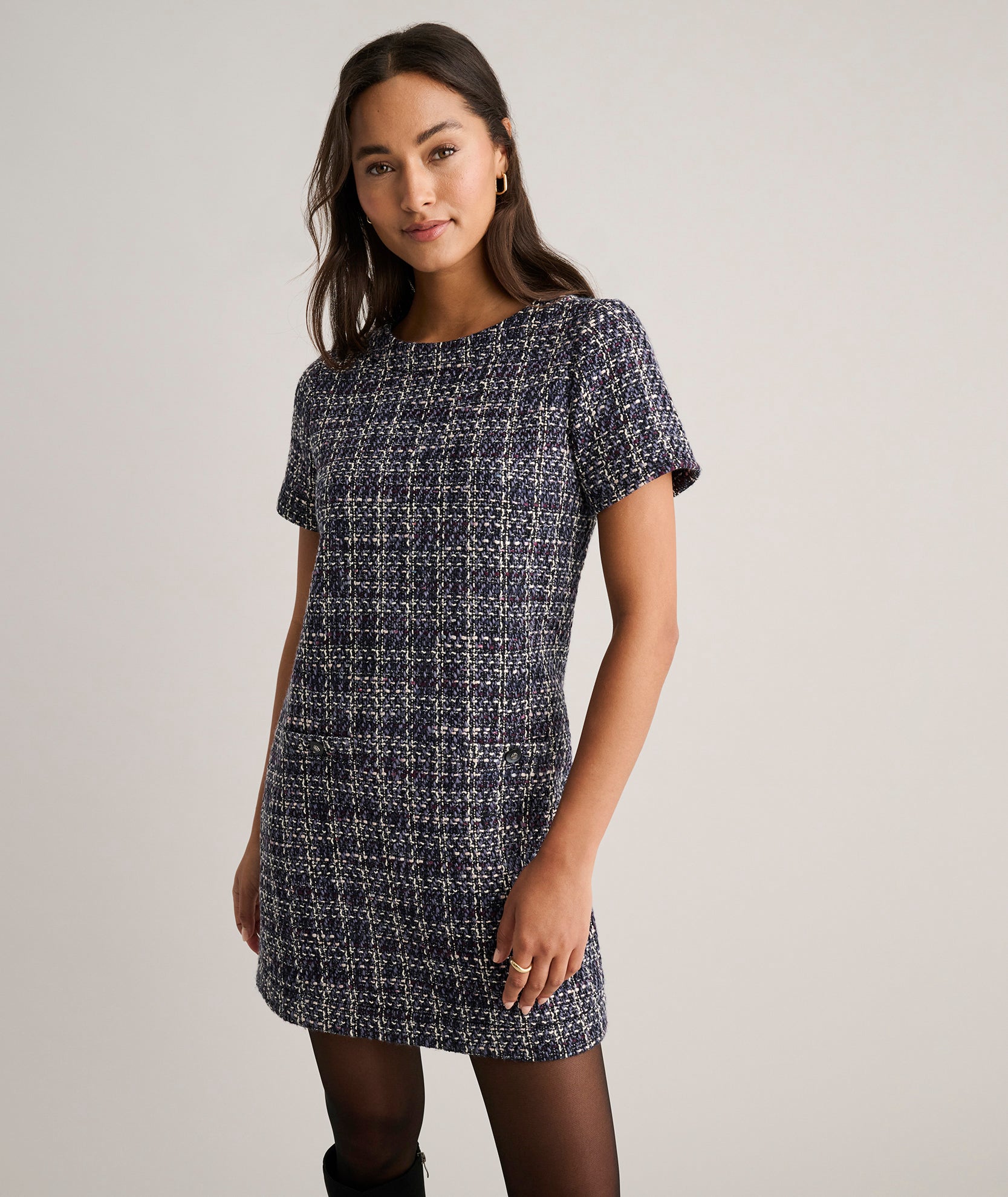 Tweed Ravenna Shift Dress