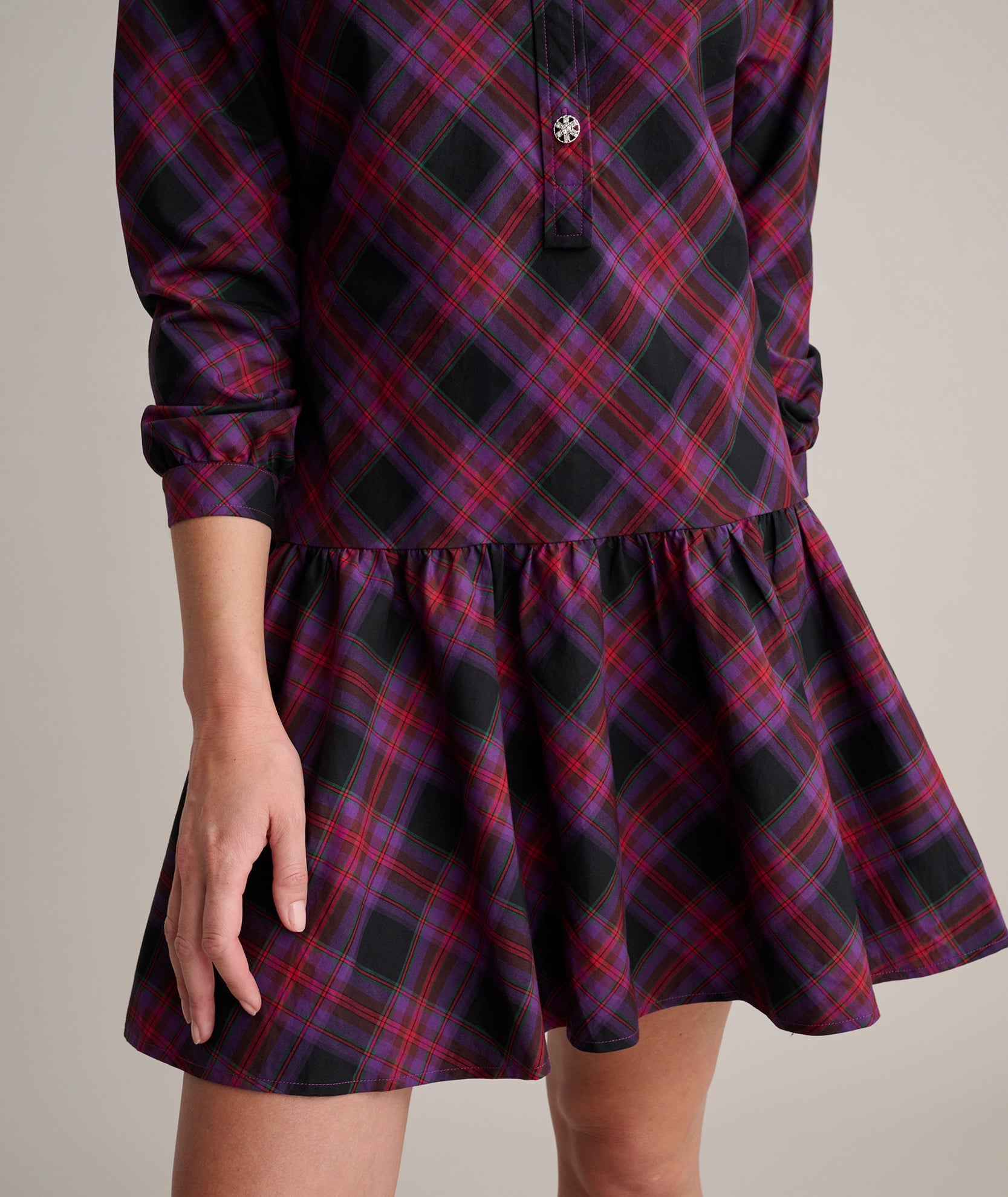 Cotton Plaid Reese Shirt Dress