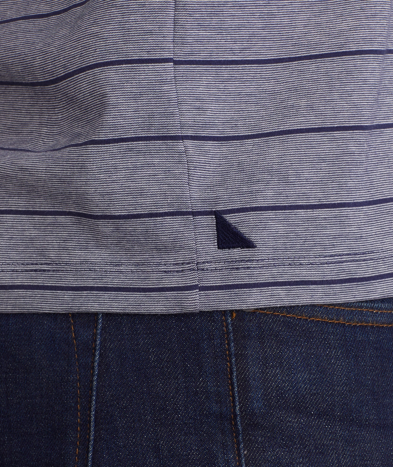 Multistripe Short-Sleeve Henley - FINAL SALE