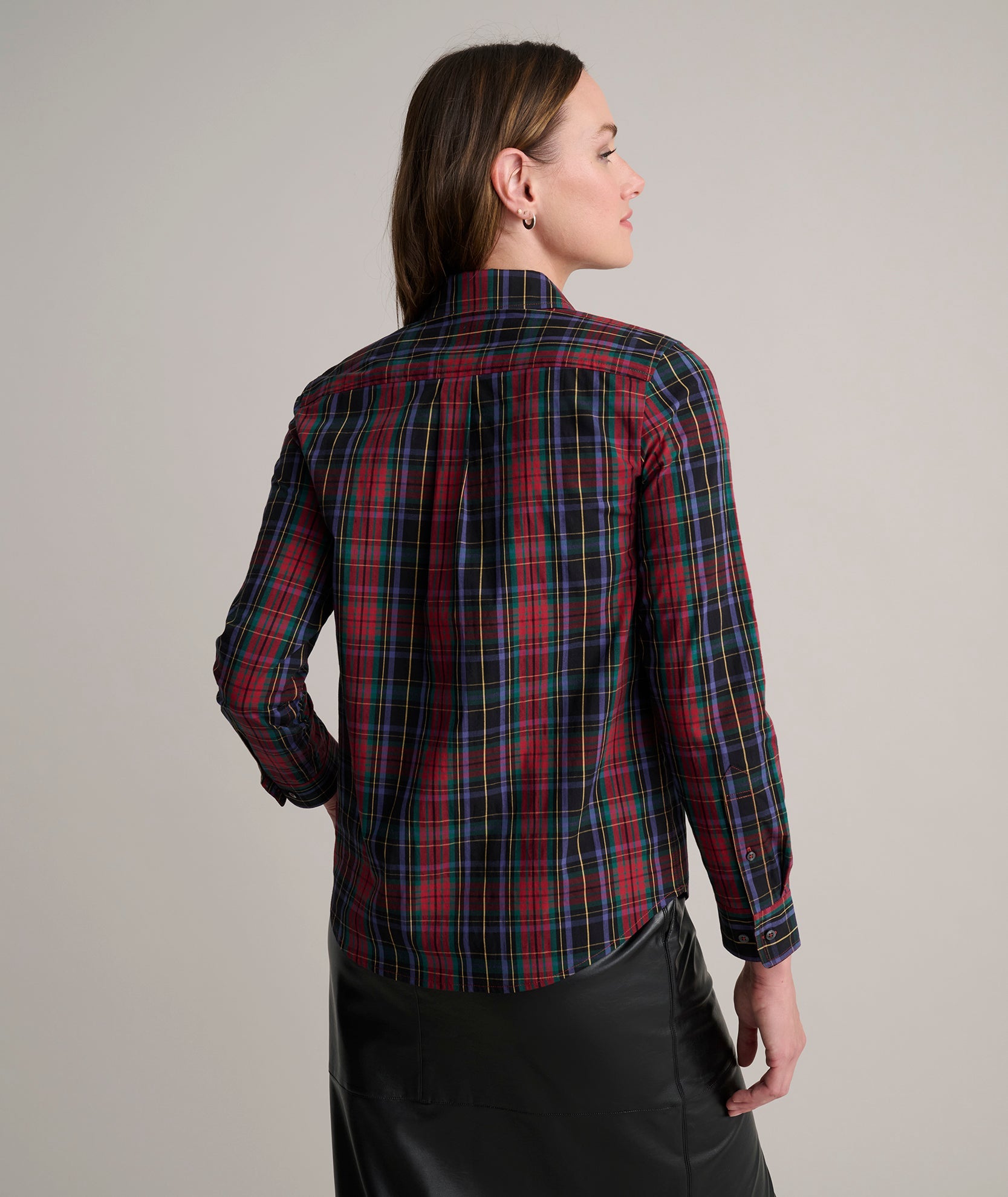 Cotton Plaid Sadie Shirt