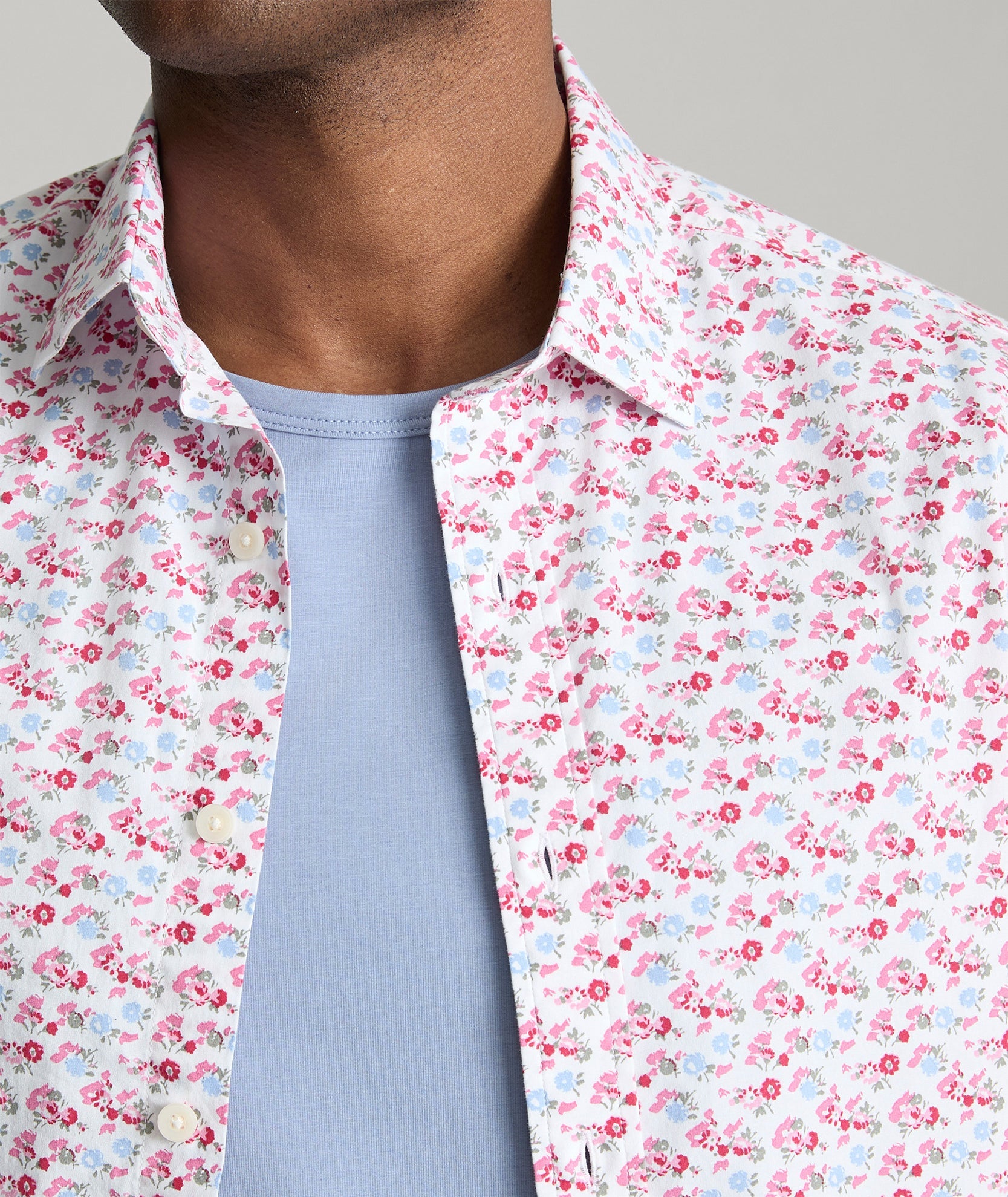 Stretch Cotton Short-Sleeve Sanchez Shirt - FINAL SALE