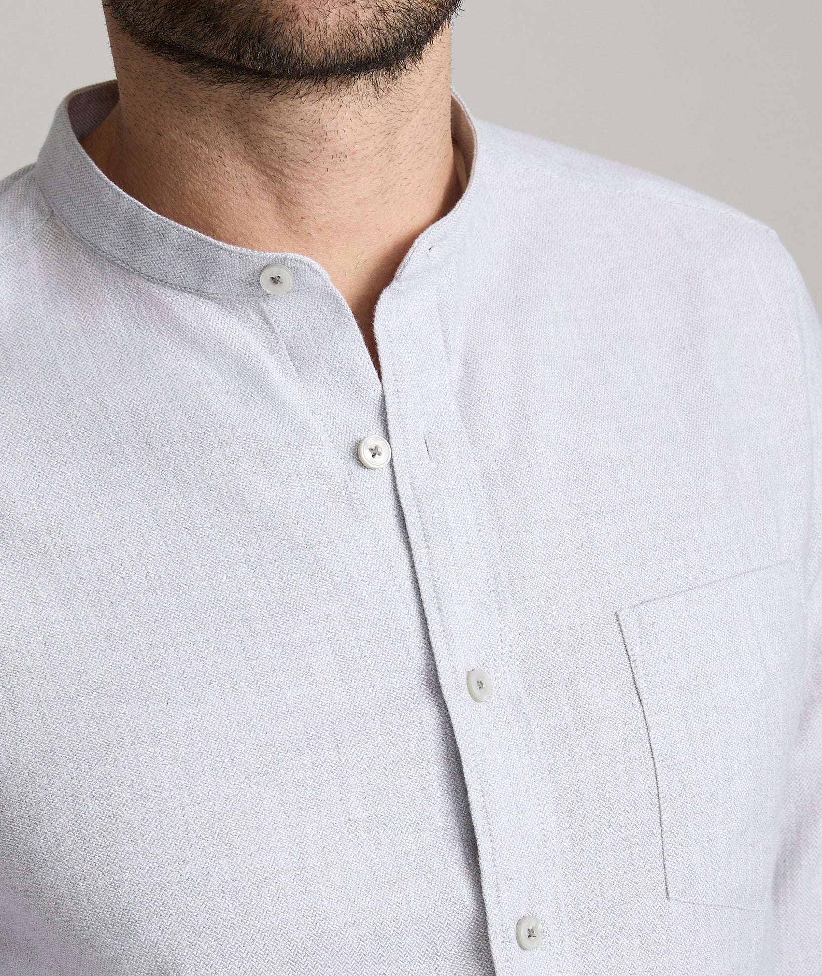 Stretch Cotton-Linen Sanders Shirt - FINAL SALE