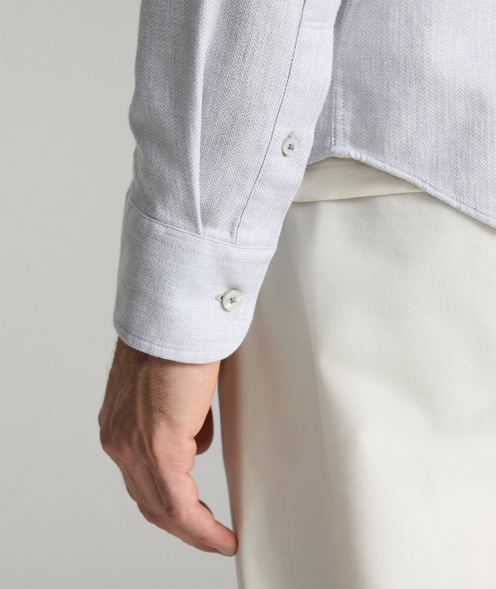Stretch Cotton-Linen Sanders Shirt - FINAL SALE