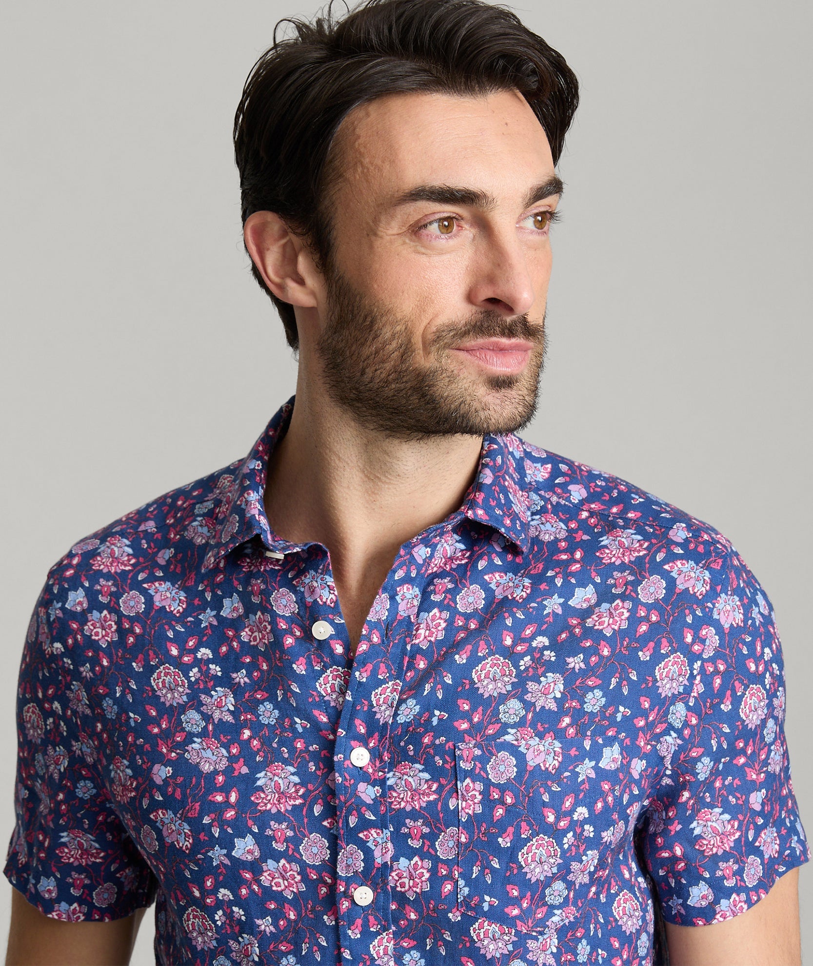 Linen Short-Sleeve Scott Shirt - FINAL SALE
