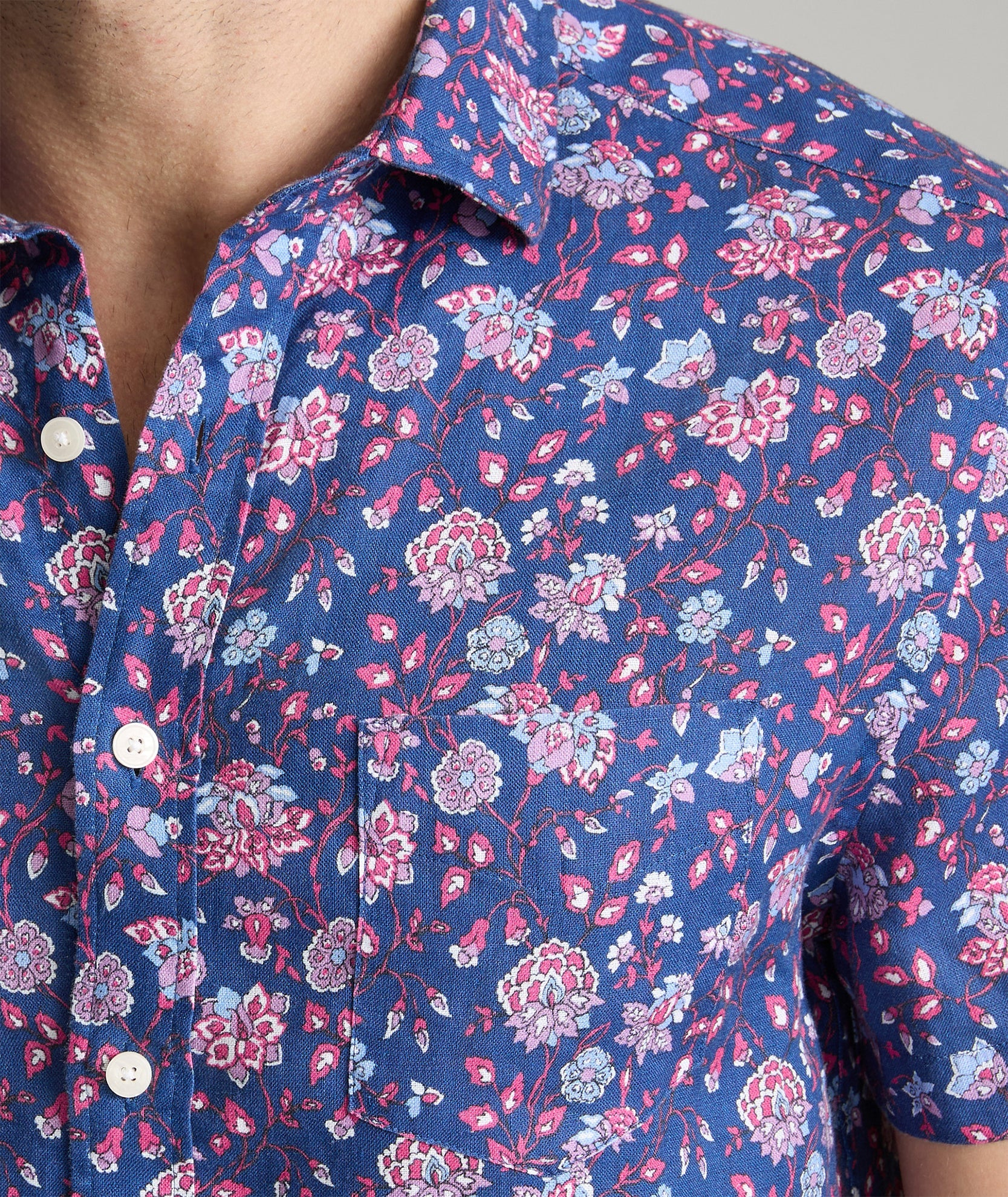 Linen Short-Sleeve Scott Shirt - FINAL SALE