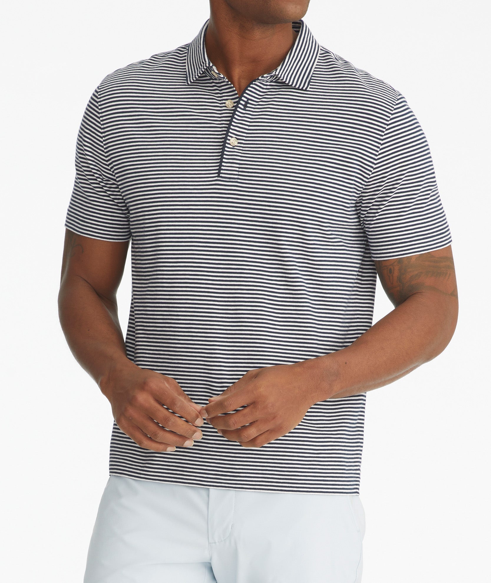 Pima Cotton Striped Polo - FINAL SALE