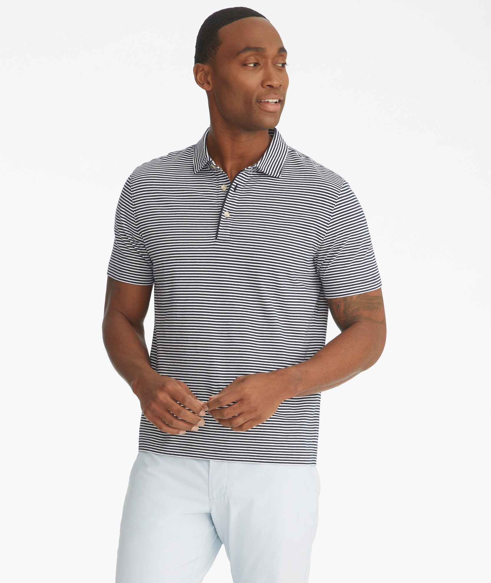 Pima Cotton Striped Polo - FINAL SALE