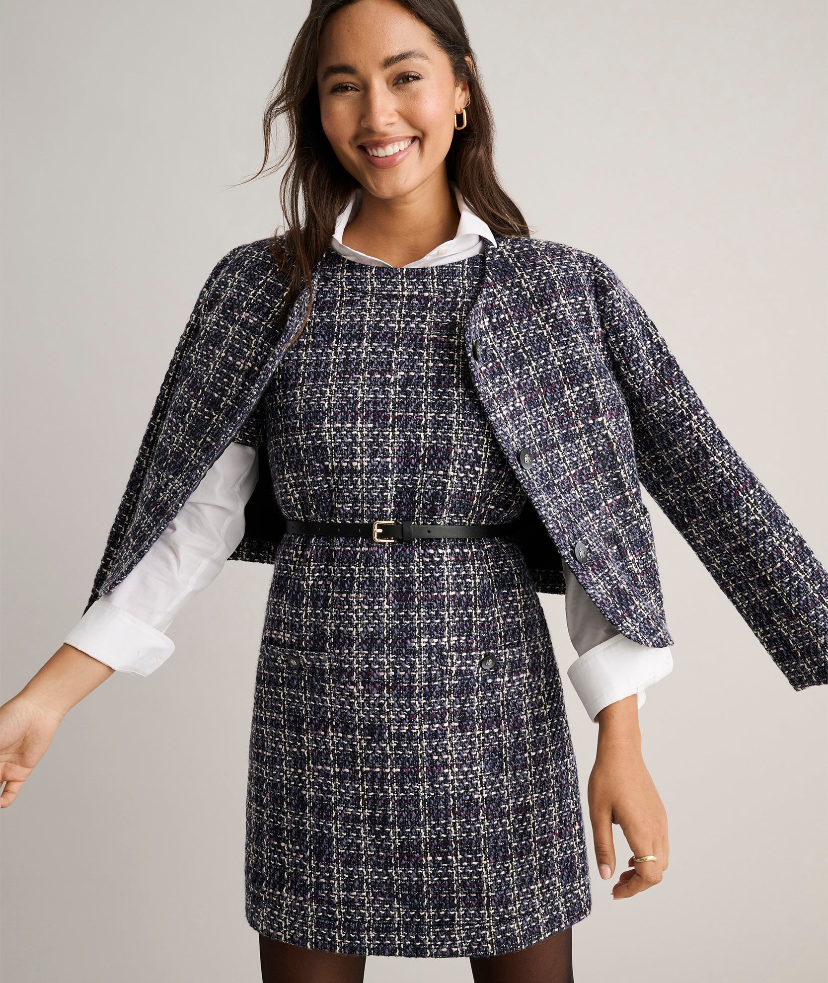 Tweed Cropped Shay Jacket