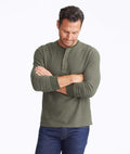 Textured Long-Sleeve Henley - FINAL SALE