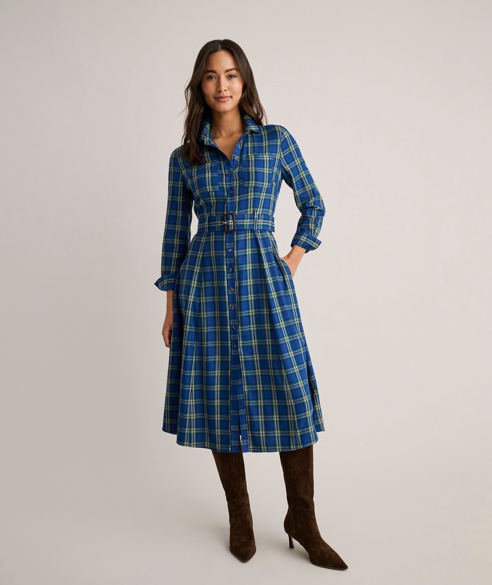 Cotton Blend Sienna Shirt Dress