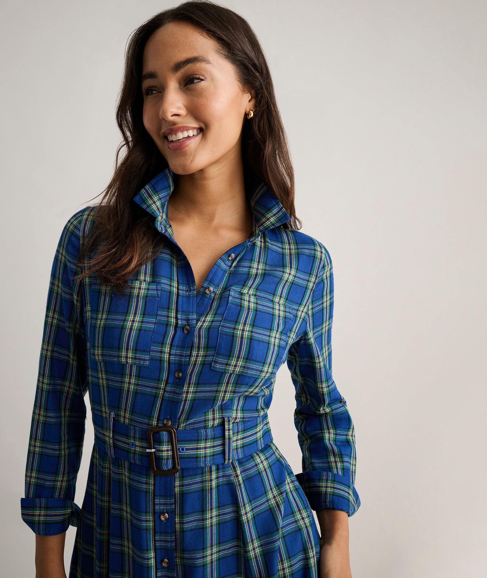 Cotton Blend Sienna Shirt Dress