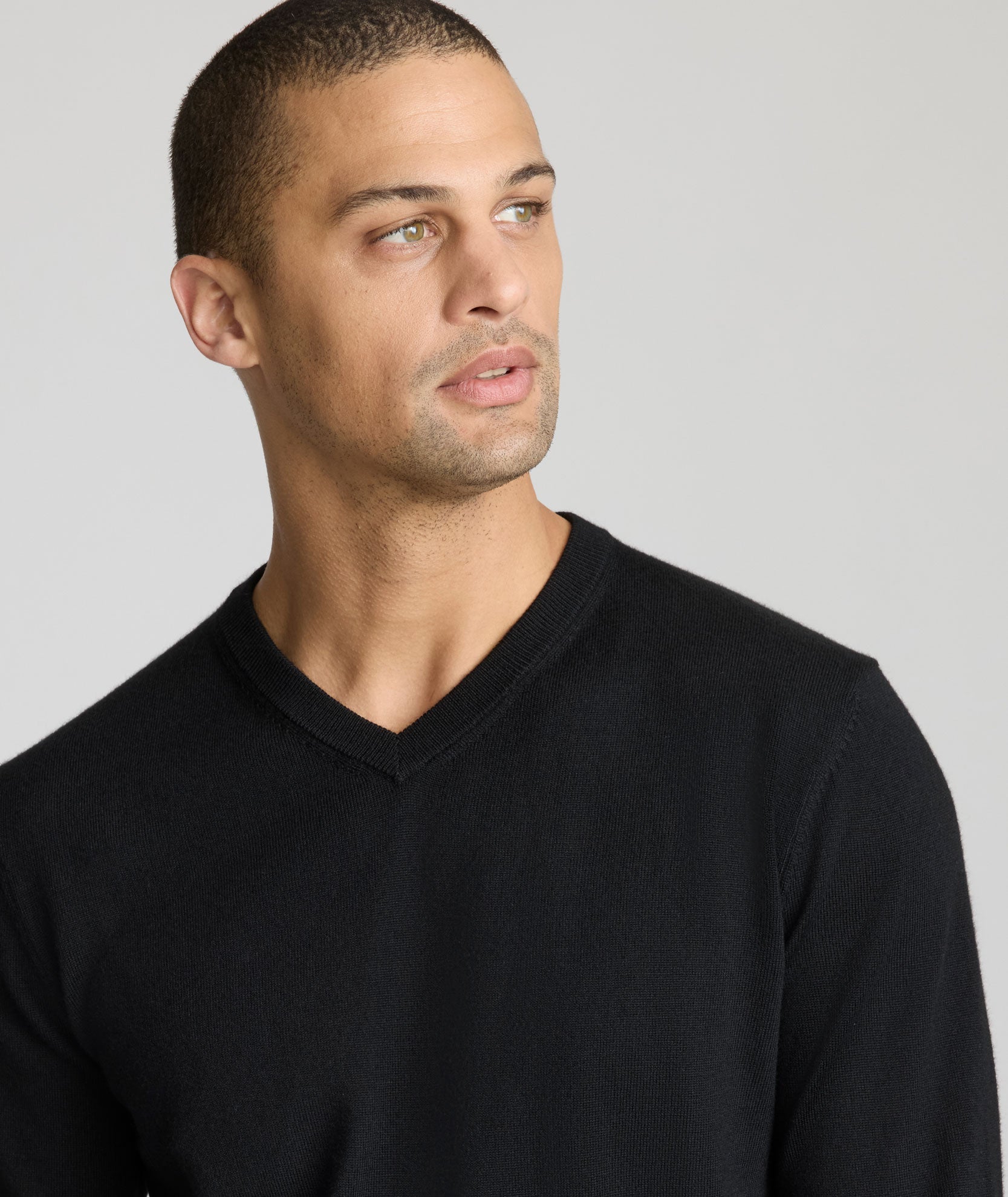 Merino Wool V-Neck Sweater