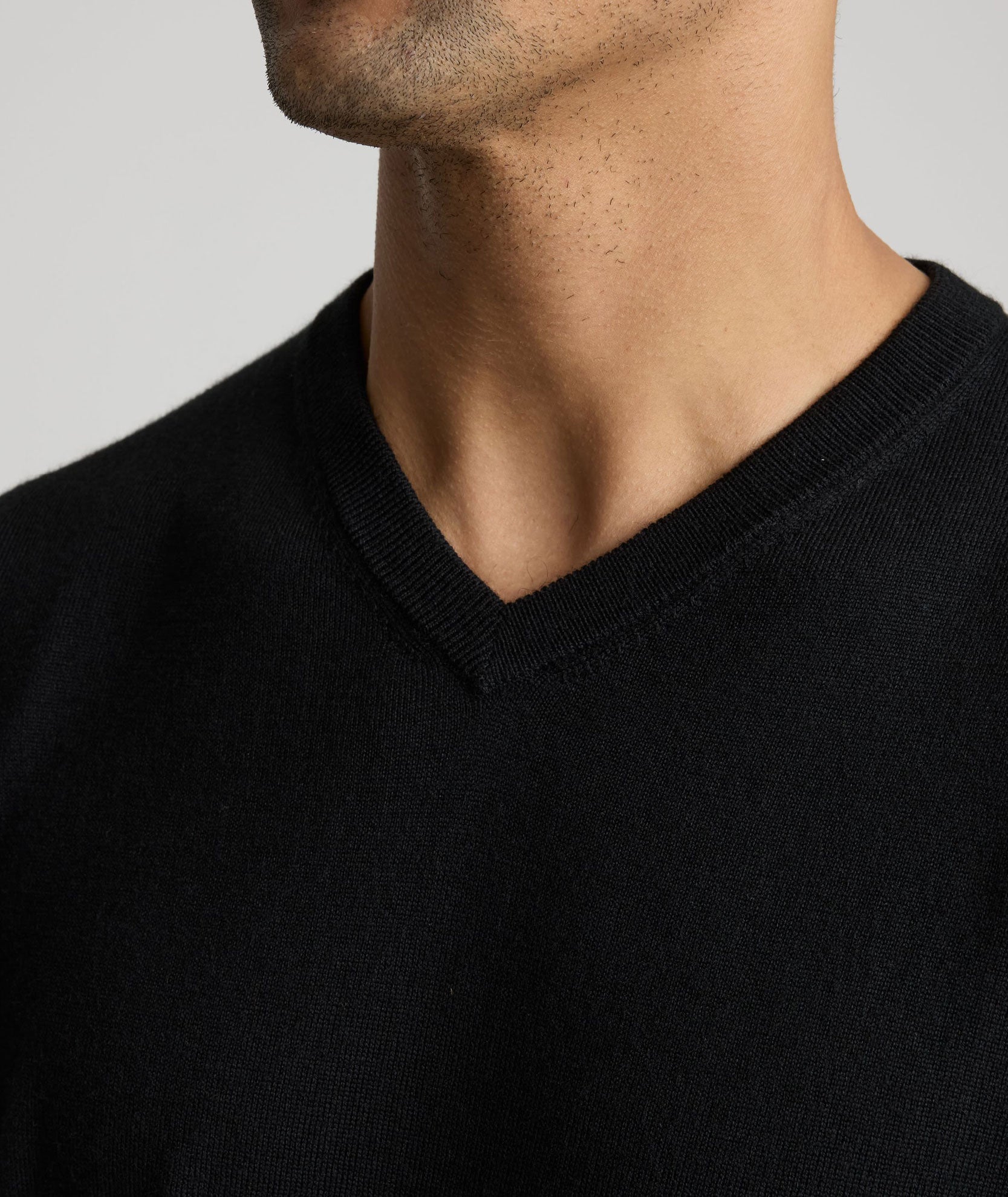 Merino Wool V-Neck Sweater