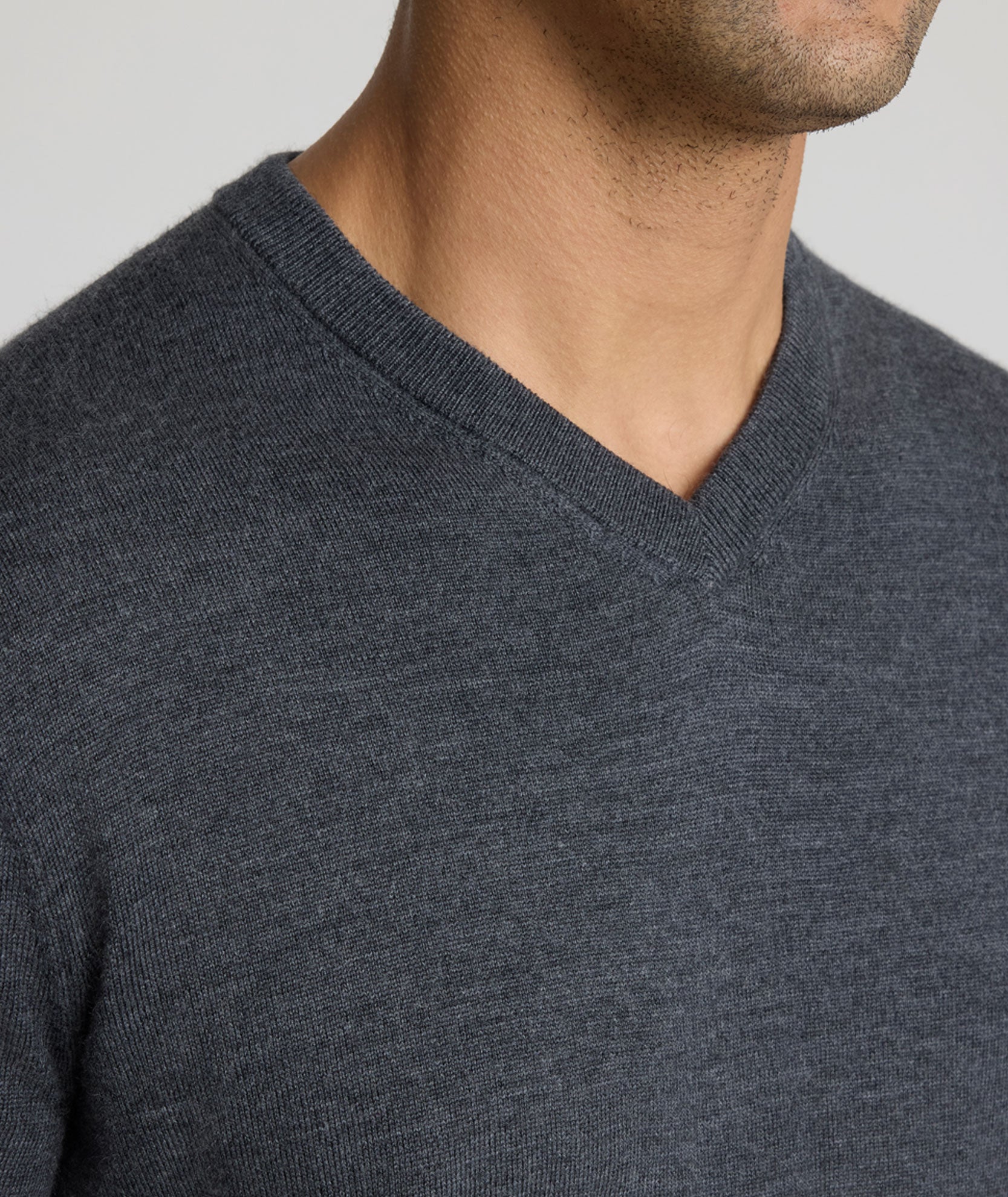 Merino Wool V-Neck Sweater