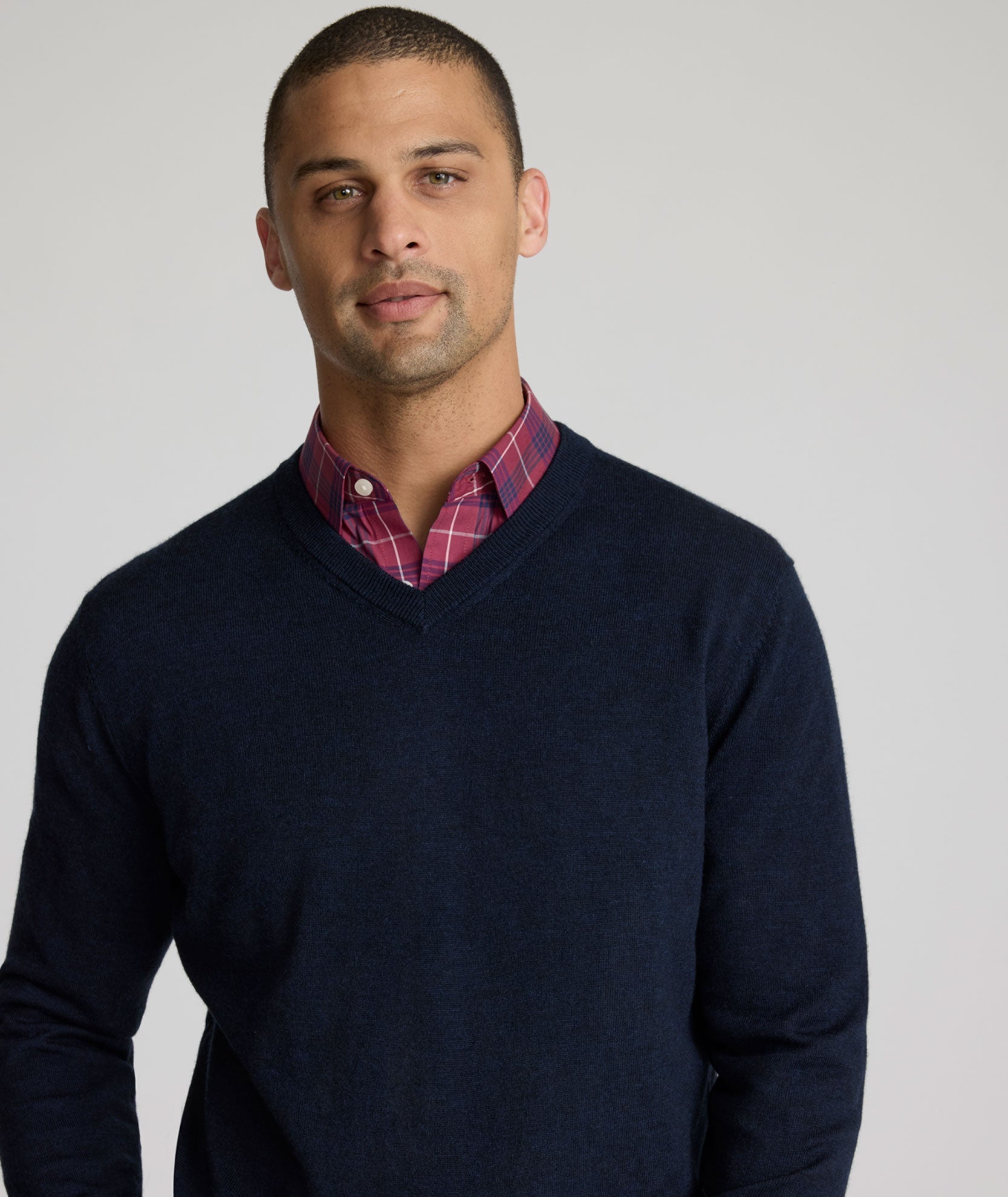 Merino Wool V-Neck Sweater
