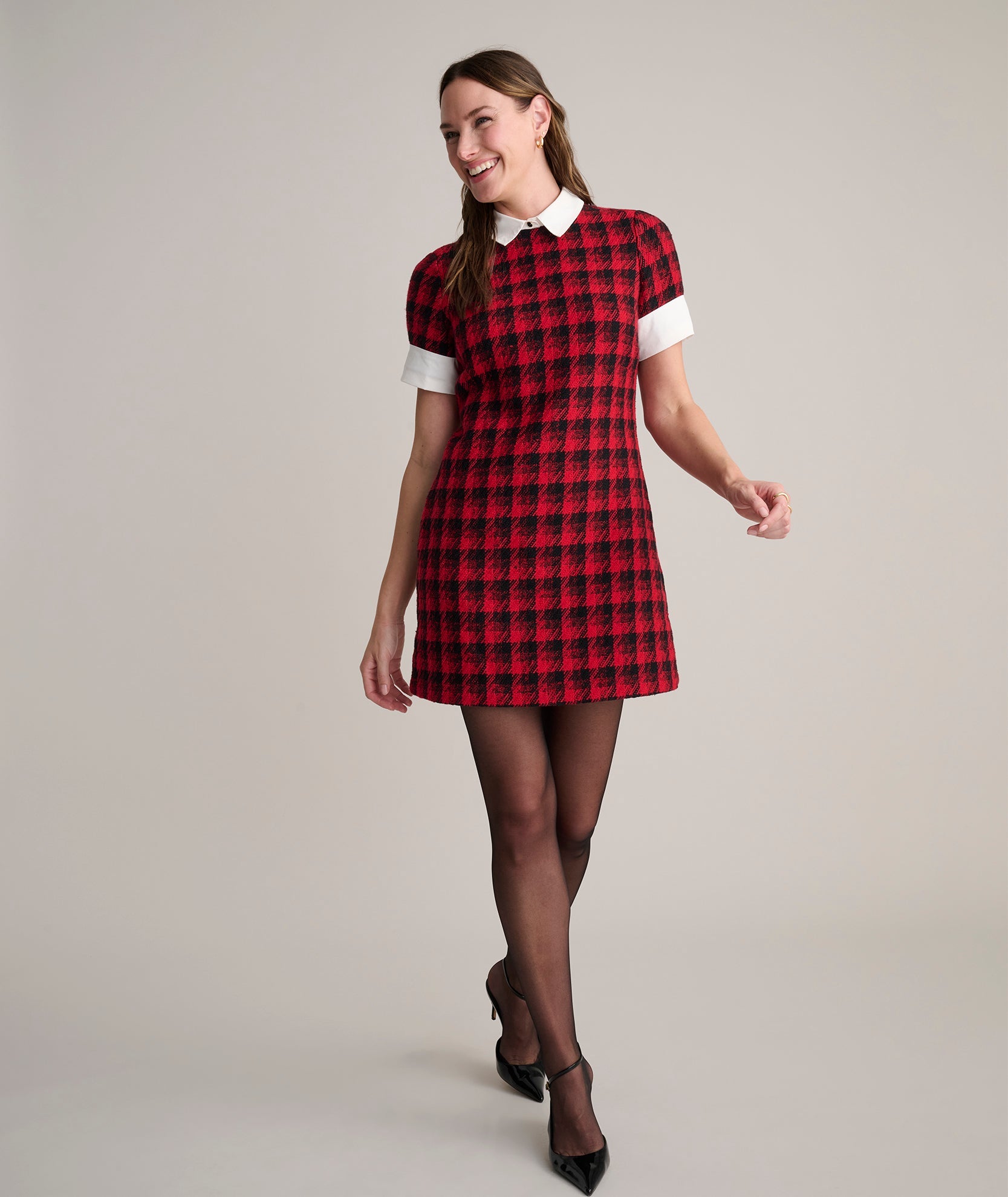 Plaid Valentina Dress