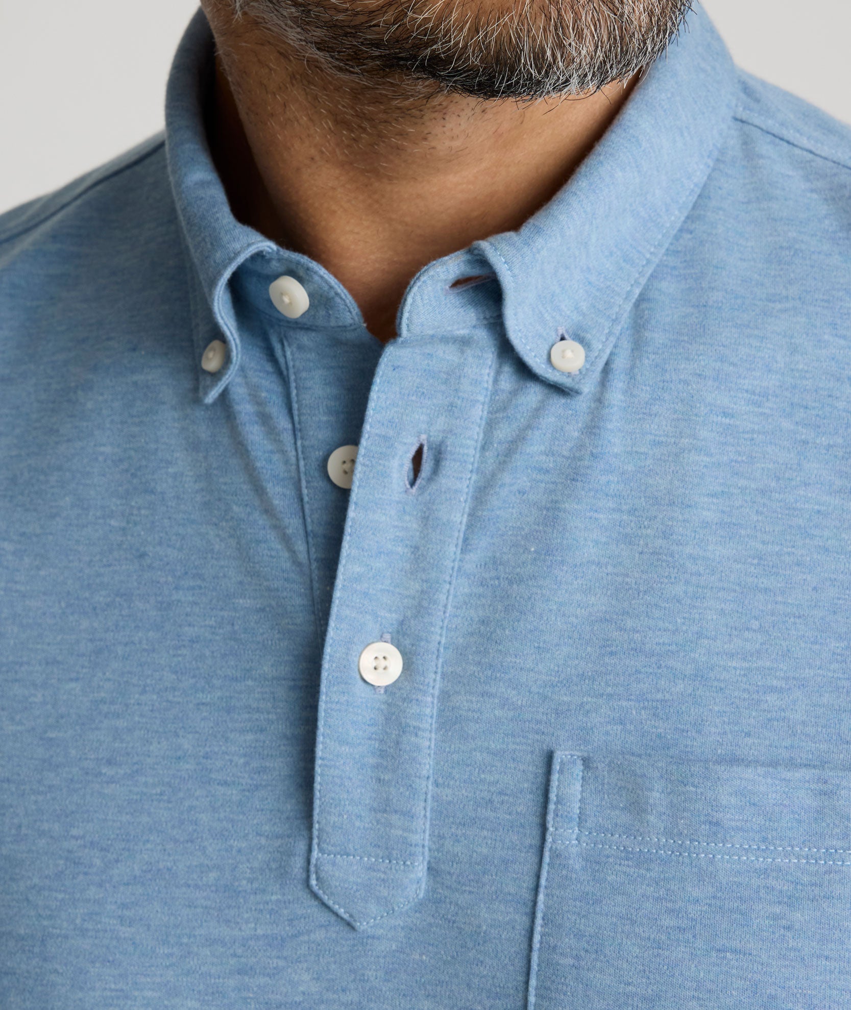 Wrinkle-Free Button-Down Collar Polo - FINAL SALE