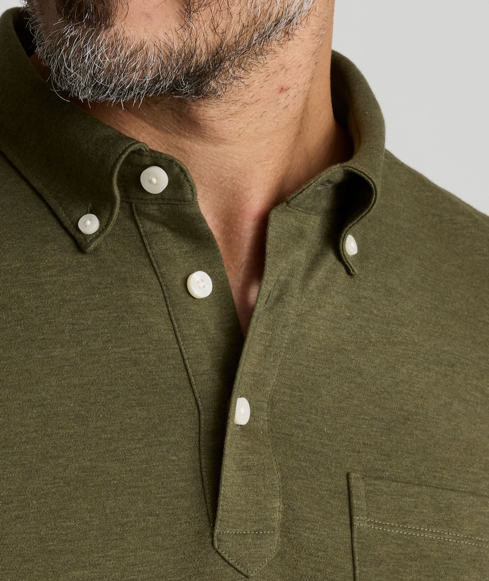 Wrinkle-Free Button-Down Collar Polo - FINAL SALE