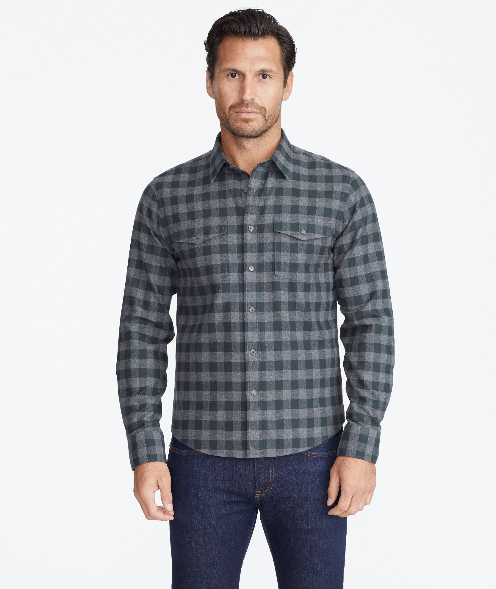 Wrinkle-Free Flannel Vigouroux Shirt - FINAL SALE