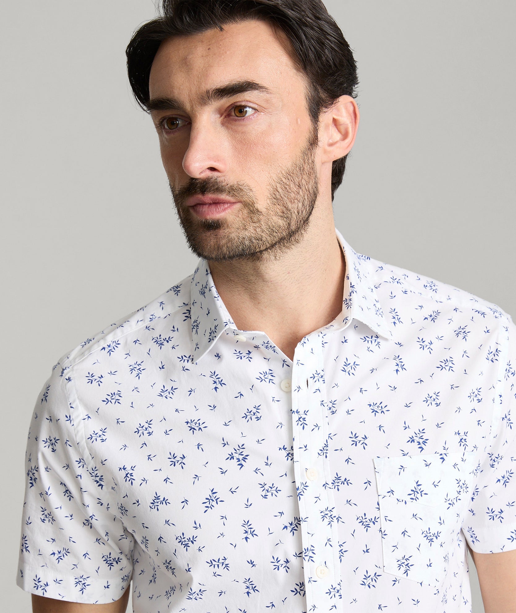 Stretch Cotton Short-Sleeve Ward Shirt - FINAL SALE