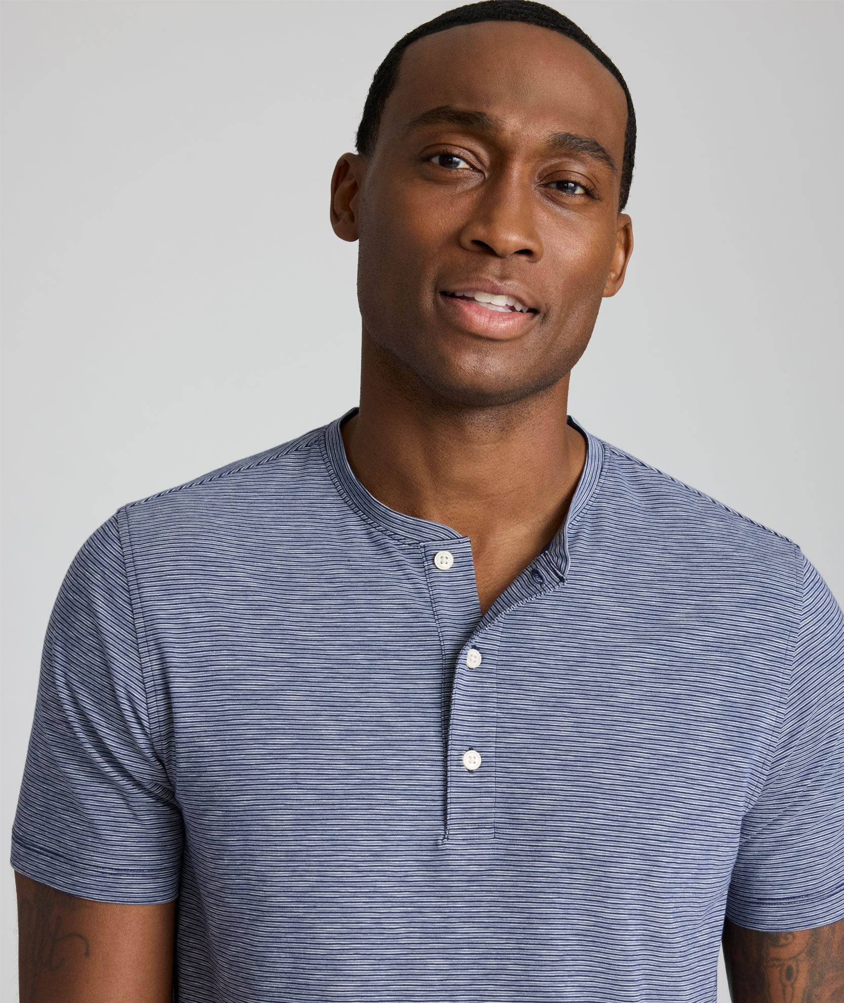 Jersey Slub Short-Sleeve Henley - FINAL SALE