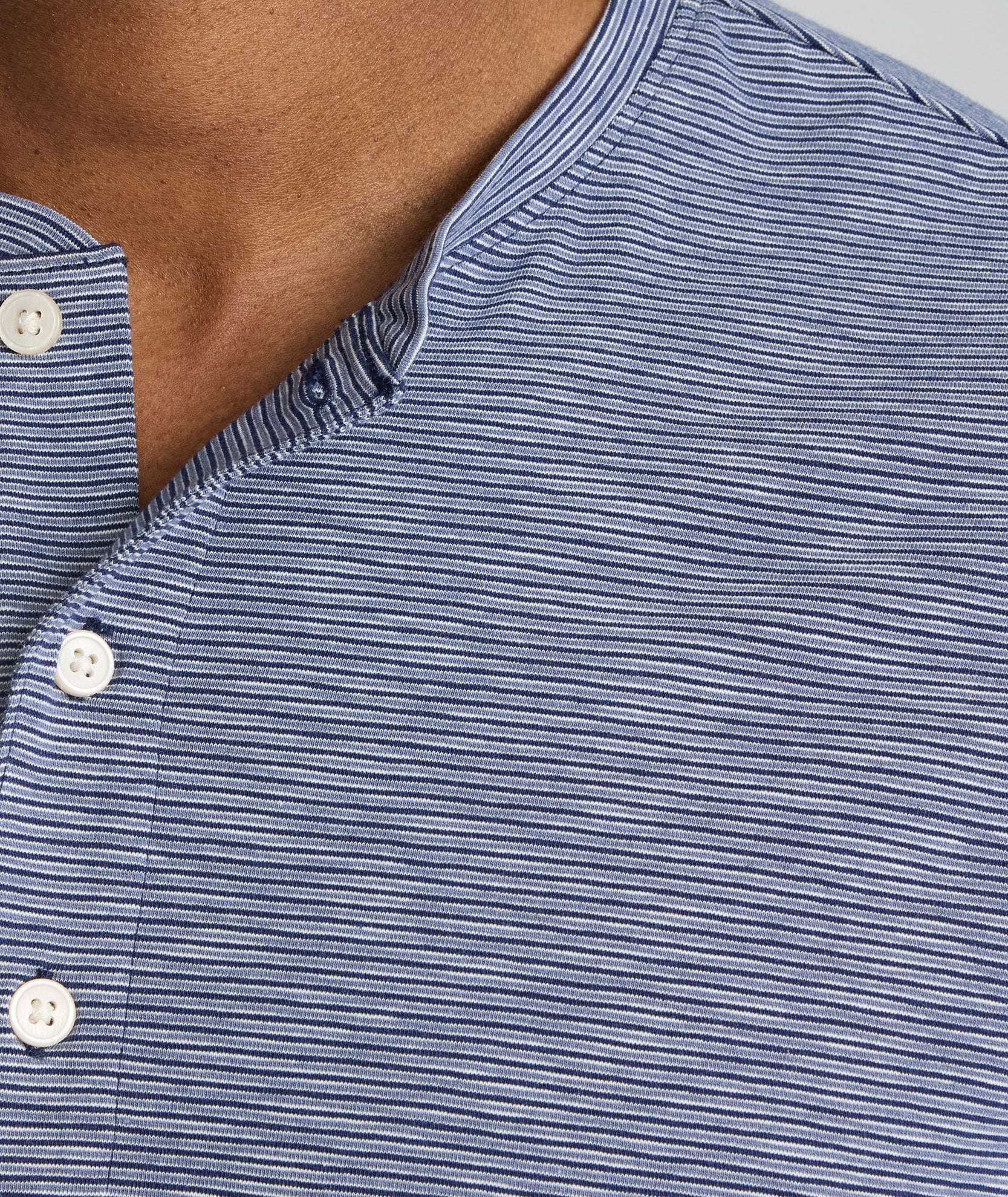 Jersey Slub Short-Sleeve Henley - FINAL SALE