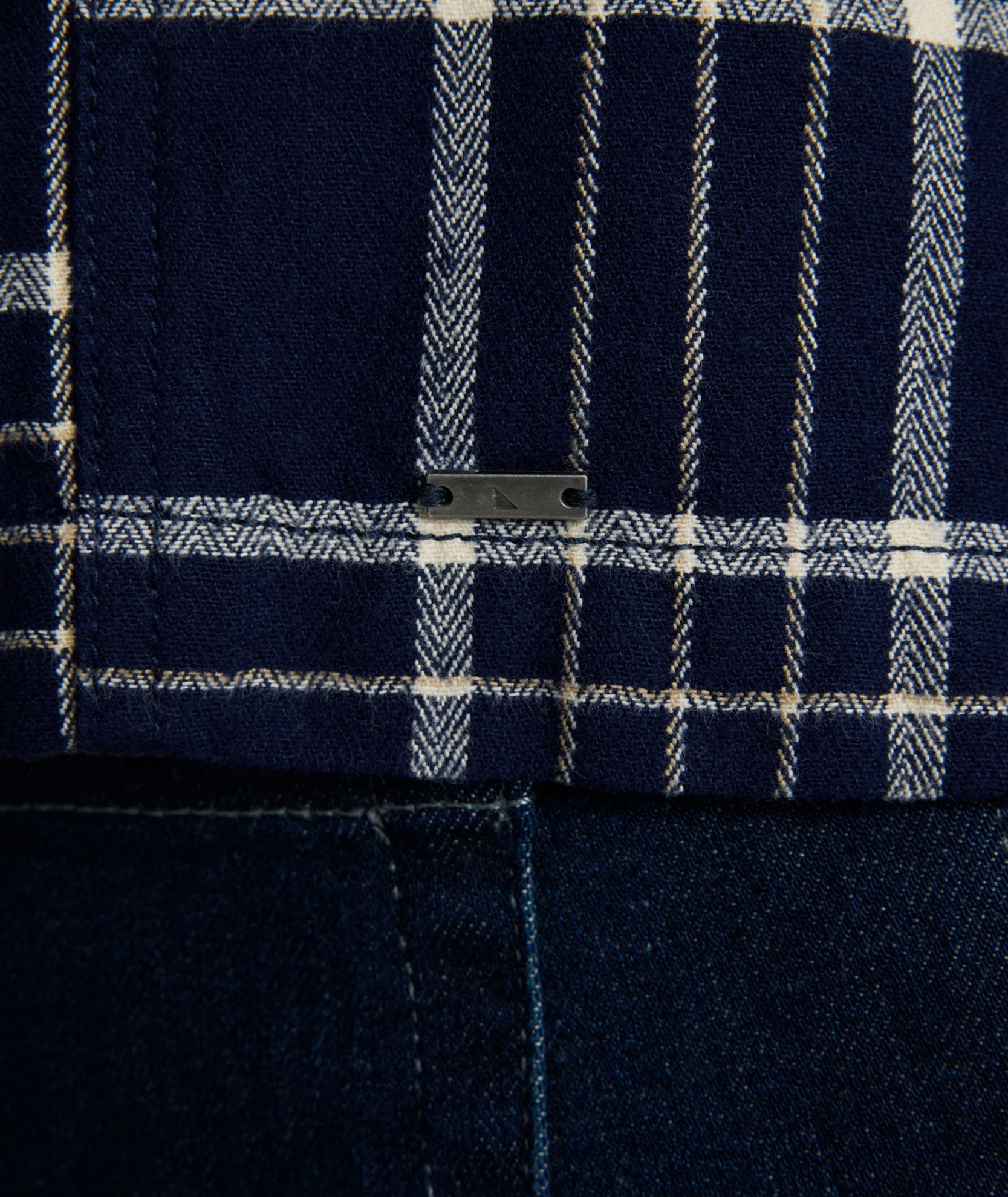 Plaid Herringbone Overshirt