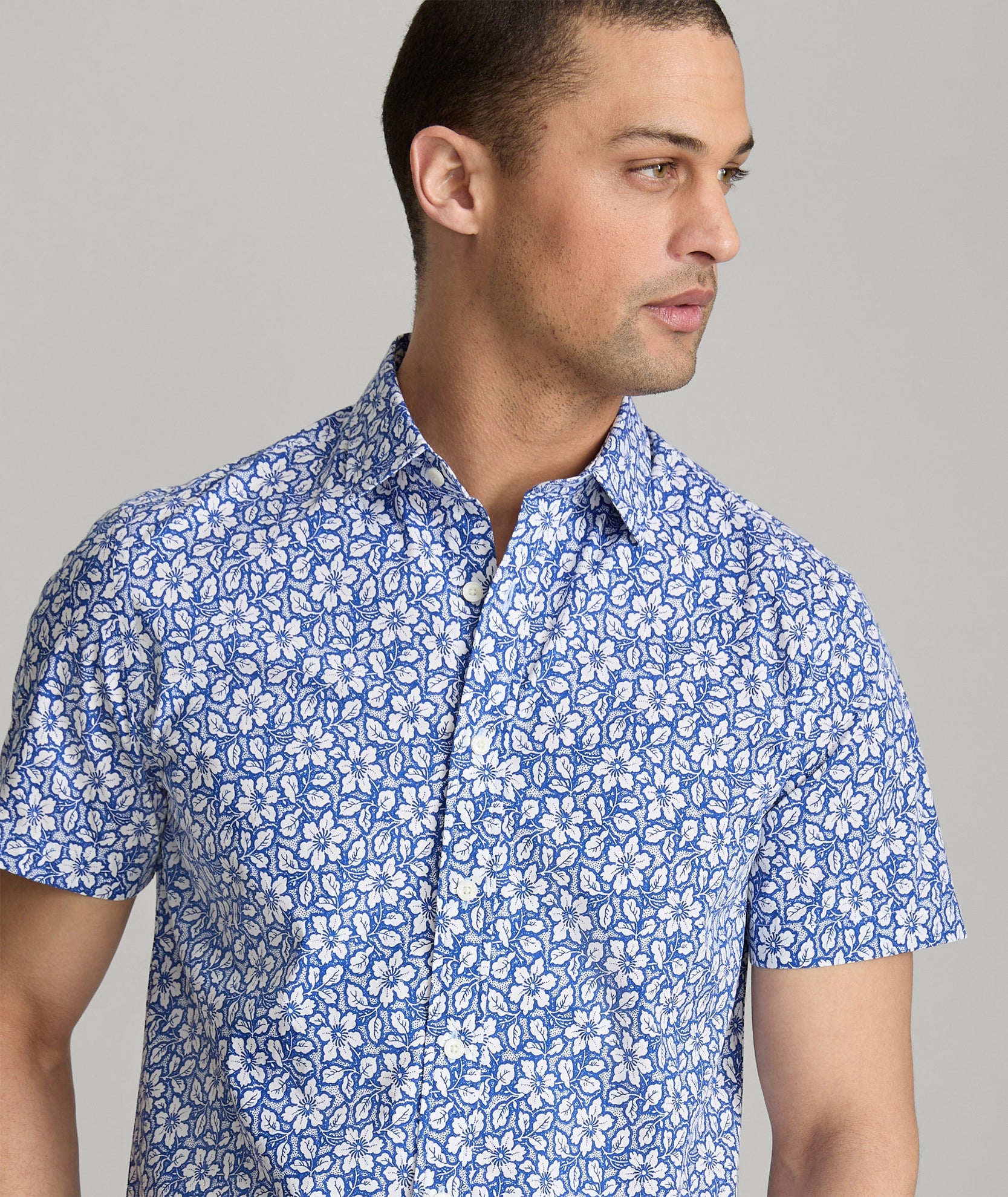 Stretch Cotton Short-Sleeve Wilson Shirt - FINAL SALE